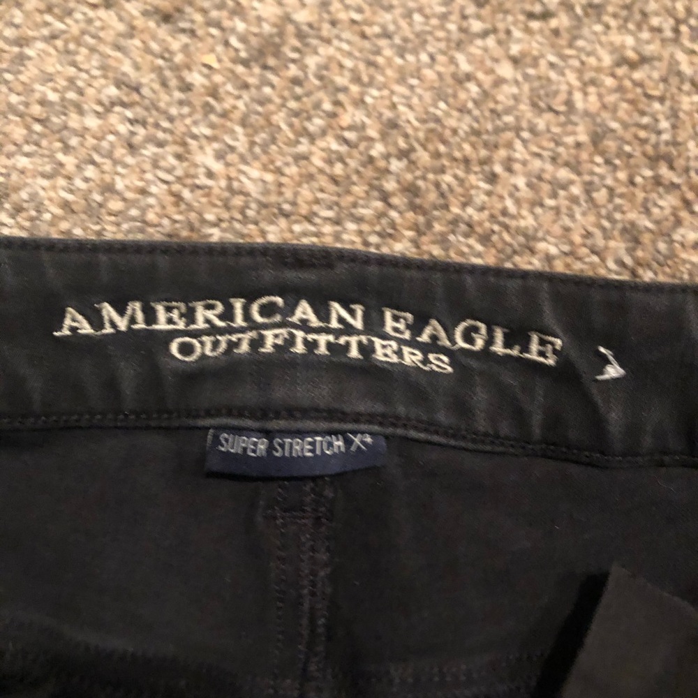 Super stretch ripped black jeans